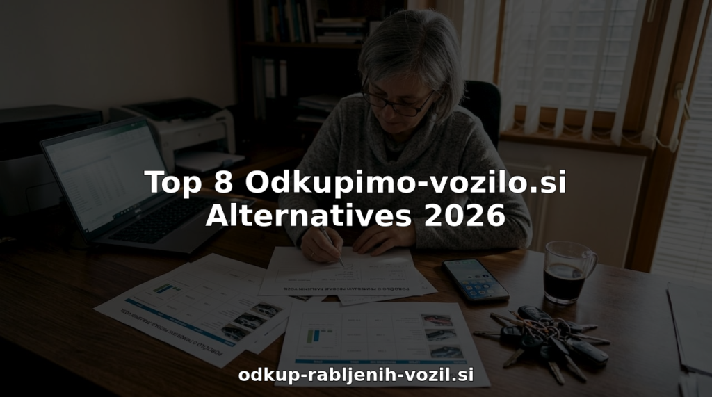 Strokovnjak, ki primerja različne možnosti za prodajo rabljenega avtomobila